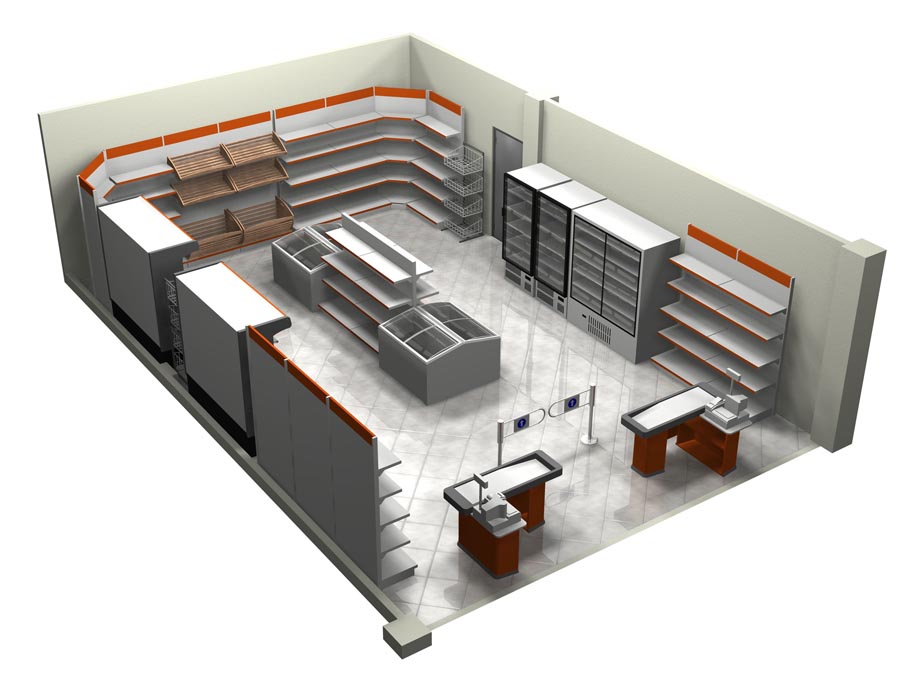 Супермаркет 3д проектов